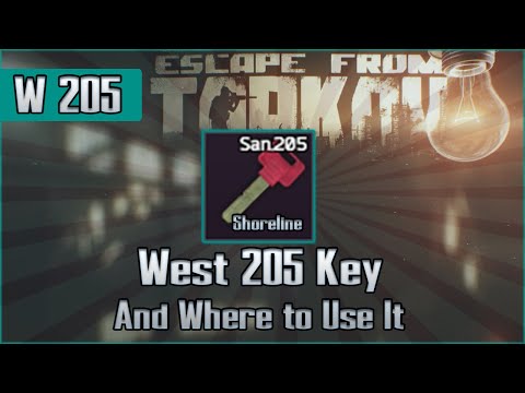 West Wing Room 205 and Use Location  - Shoreline - Escape from Tarkov Key Guide