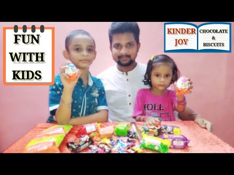 Fun with kids / Kinder Joy/Chocolate & Biscuits /Azar food Review