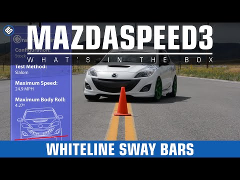 Mazdaspeed3 Suspension Test w/ Whiteline Sway Bars on Yurtle The Turtle!