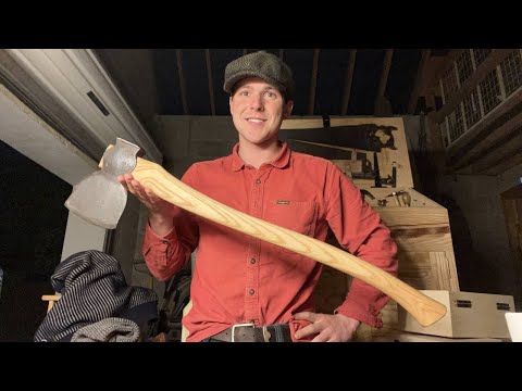 How To Make an Axe Handle (Hand Tools Only)