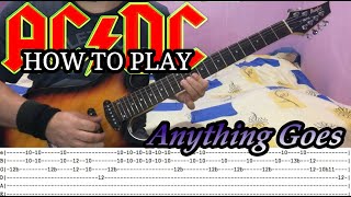 AC/DC - Anything Goes - GUITAR LESSON WITH TABS