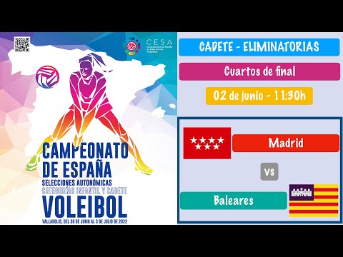 CESA 2022 Cadete (02.07.2022) Madrid – Baleares. Parte III