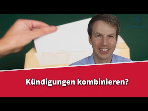 Außerordentliche und ordentliche Kündigung kombinieren? | Rechtsanwalt Dr. Achim Zimmermann