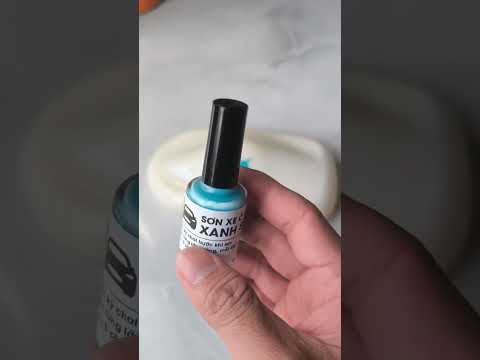Sơn tự dặm xóa vết xước cho xe máy điện xanh SM