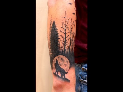 TIMELAPSE TATTOO - Forest forearm tattoo | Video & Photo TIMELAPSE TATTOO - Forest forearm tattoo | Video & Photo