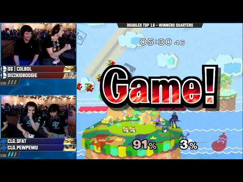 Smash n Splash 3 - CLG.SFAT & CLG.PewPewU vs. dizzkidboogie & SS | Colbol - Doubles Top 16 WQs