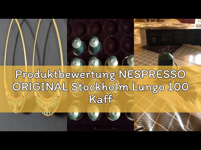 Vídeo relacionado con Nespresso Original - 100 cápsulas de café Stockholm Lungo - Intensidad 8 - Para Lungo - (10 estuches de 10)