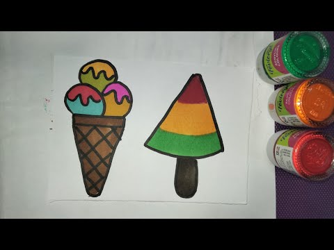 ice cream drawing for kids