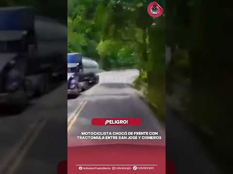 Fuerte accidente en Antioquia en la vía San José y Cisneros