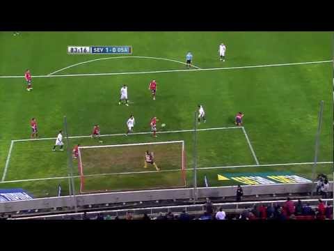 Gol de Spahic (1-0) en el Sevilla FC - Osasuna - HD