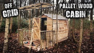 Building an Imperfect Cabin in the Wilderness for Free - Recycled Pallet Wood Project