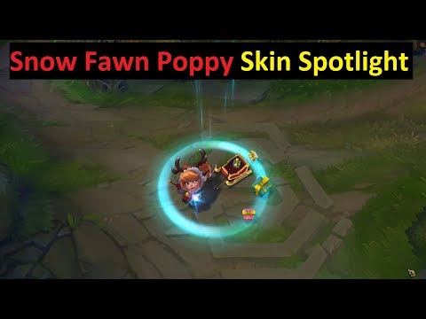 Snow Fawn Poppy || New Skin Spotlight || League of Legends pre-release 2018