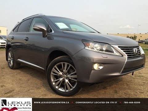 Lexus Certified Pre Owned Grey 2013 RX 350 AWD Touring Package Review | Athabasca Alberta