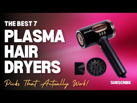 ANNLARY Plasma Ion Hair Dryer with Diffuser, 110,000 RPM High-Speed Blow Dryer, 1500W Foldable Hairdryer with Magnetic Nozzles, 6.5 ft Cord, Fast Drying for Women Men video review thumbnail