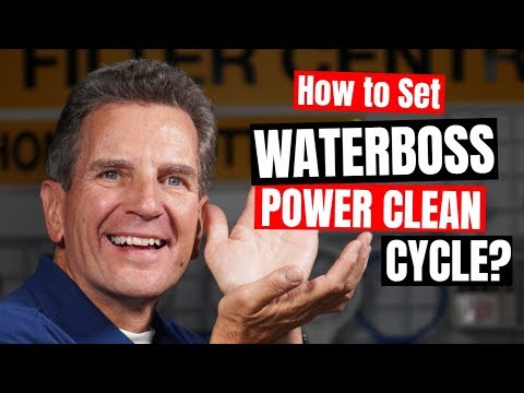 Give me 2 1/2 Minutes and I'll Show You How to Set Waterboss Water Softener Power Clean Cycle