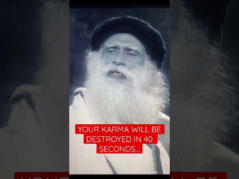 Your Karma Will Be Destroyed in 40 Seconds #sadhguru #meditation #shorts