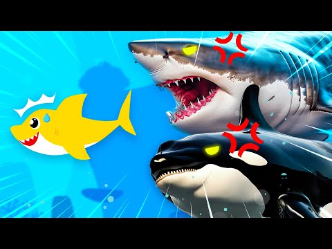 Run Away from the Shark and Orca | Bubbles Adventure for Kids