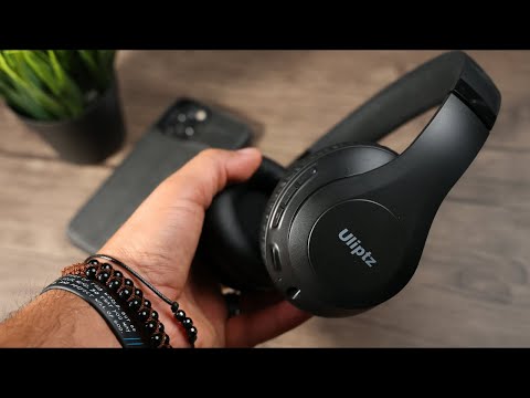 Uliptz Wireless Bluetooth Headphones, 65H Playtime, 6 EQ Sound Modes, HiFi Stereo Over Ear Headphones with Microphone, Foldable Lightweight Bluetooth 6.0 Headset for Travel/Office/Cellphone/PC video review thumbnail