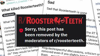 Rooster Teeth mods DELETE Critical Reddit Posts! This is Why So Many Fans Left!
