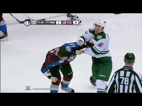 Nate Prosser vs Jamie McGinn Jan 30, 2014