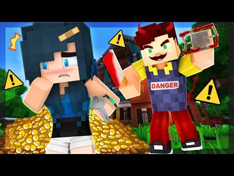 HELLO NEIGHBOR IN MINECRAFT! - WHY IS HE CHASING ME?! (Minecraft Roleplay)