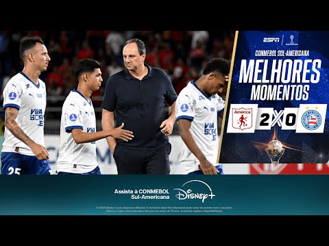 Gols e lances de América de Cali x Bahia