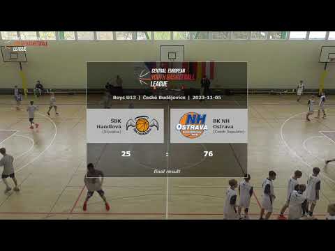 CEYBL U13, 5.11.2023, ŠBK Handlová - BK NH Ostrava