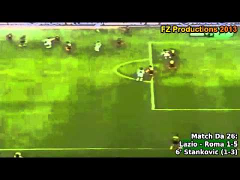Serie A 2001-2002, day 26 Lazio - Roma 1-5 (Stankovic goal)