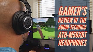 Video thumbnail for Audio-Technica ATH-M50xBT Review: Best Wireless Bluetooth Headphones For Gaming Under $200?! by OMG It's Derek