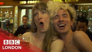 Naked pint London s nude pub BBC London Mp4 3GP & Mp3