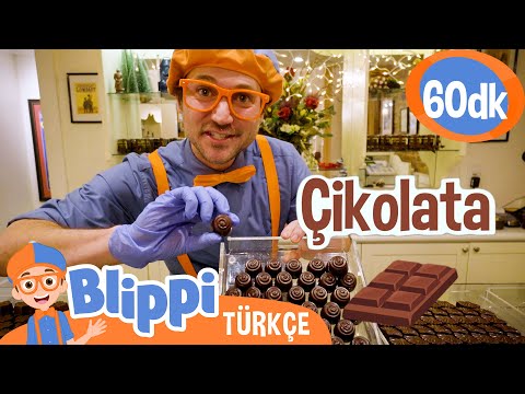 Blippi ile Nefis Çikolatalar Nasıl Yapılır? 🍫 | Blippi Türkçe - Çocuklar için Eğitici Videolar