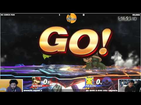WBB #26 | BC Coach Pun (Bowser) vs Milano (Pikachu) - Winners Round 2 - Sm4sh Singles