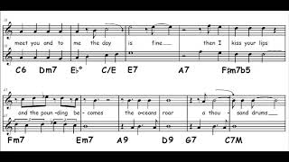 Diana Krall - Day in Day out - transcription