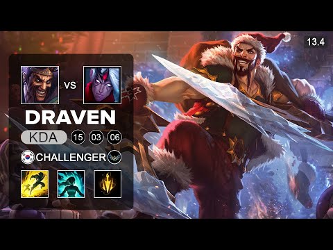 T1 Gumayusi Draven vs Varus ADC - KR Challenger - Patch 13.4 Season 13