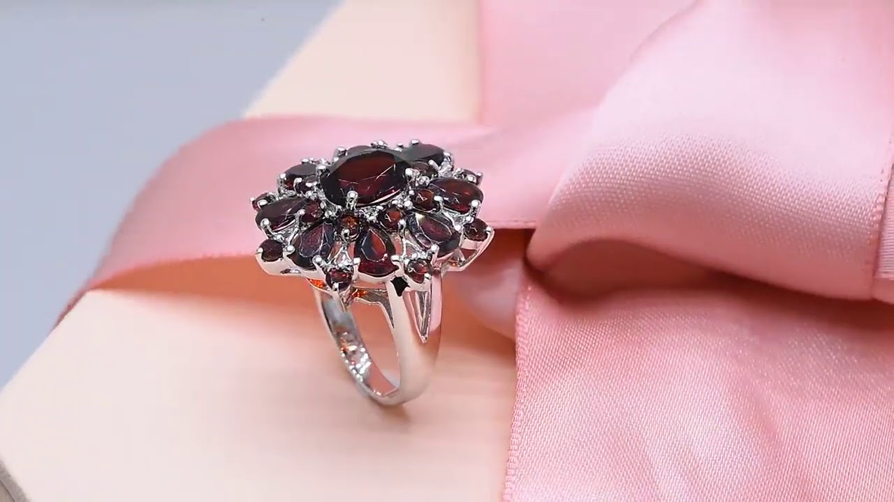 Bague En Argent En Forme de Fleur