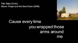 Relient K - Baby (Lyric Video)