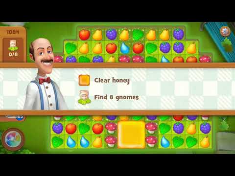 Gardenscapes Level 1084 Walkthrough "No Boosters Used"