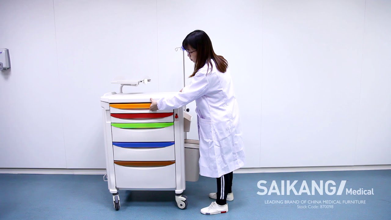 SK-ET750 ABS Functional Hospital Medicine Trolley