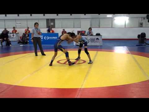 2015 Western Canada Summer Games 46 kg Akashdeep Sund BC vs Jordan Wong AB