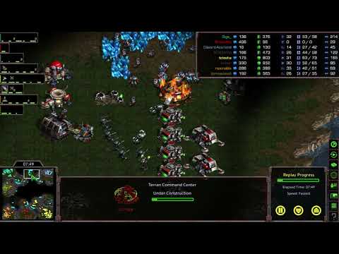 Starcraft: Remastered Broodwar FFA on Big Game Hunters!
