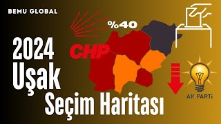 2024 UŞAK ELECTION RESULTS | ELECTION RESULTS OF ALL DISTRICTS | WHICH PARTY TOOK WHICH DISTRICTS?
