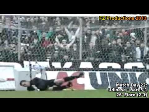 Serie A 1999-2000, day 22 Udinese - Bari 5-1 (Fiore goal)