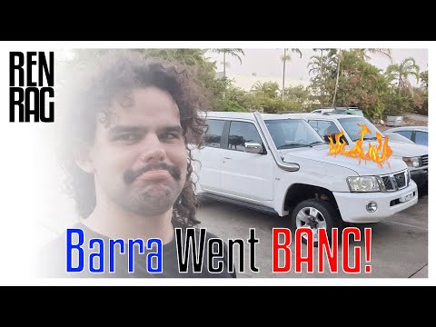 Barra Patrol First Start! Something went BANG! Time for a New Motor...