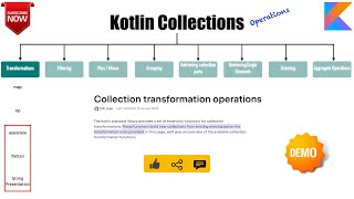 Collections | Operations | associate | flatten | joinToString: Kotlin Fundamentals Tutorial 41