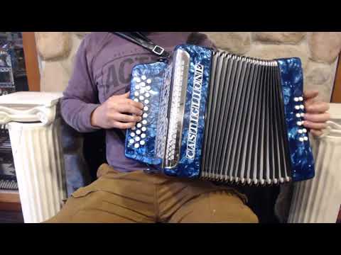 CAST509EBL - Blue Castiglione Diatonic Button Accordion EAD MM 31 12 $799