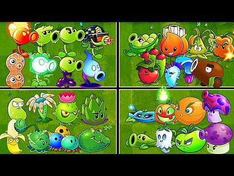 Random 18 Team 50 Plants Battles - Which Team Will Win? - PvZ2 10.9.1 Team Plants vs Team Plants