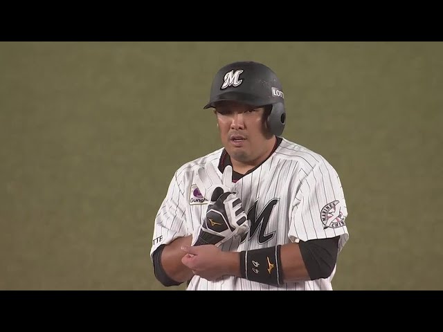 【7回裏】終盤にダメ押しの一打!! マリーンズ・井上晴哉 レフトへタイムリー2ベースヒットを放つ!! 2022年9月15日 千葉ロッテマリーンズ 対 埼玉西武ライオンズ