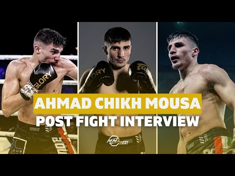 POST FIGHT INTERVIEW W/ AHMAD CHIKH MOUSA | GLORY 86 | TITLE BOUT