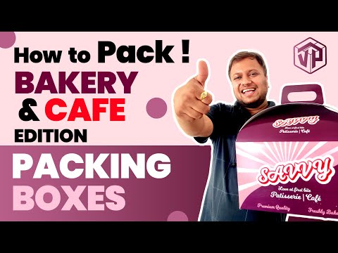 Bakery products packaging boxes, bakery food items packing b...