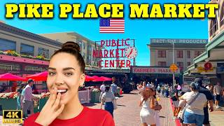 PIKE PLACE MARKET SEATTLE 2026 🇺🇸 | Full 4K Walking Tour (Fish Throwin